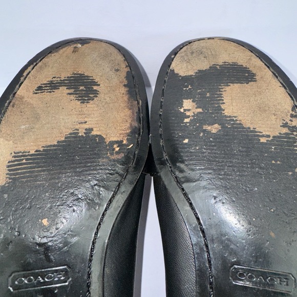 Coach Eileen BlackLeather Slip On Loafers Size 6B - Picture 10 of 15
